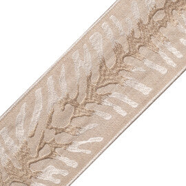Tahiti Embroidered Border Trim by Samuel & Sons in Dune