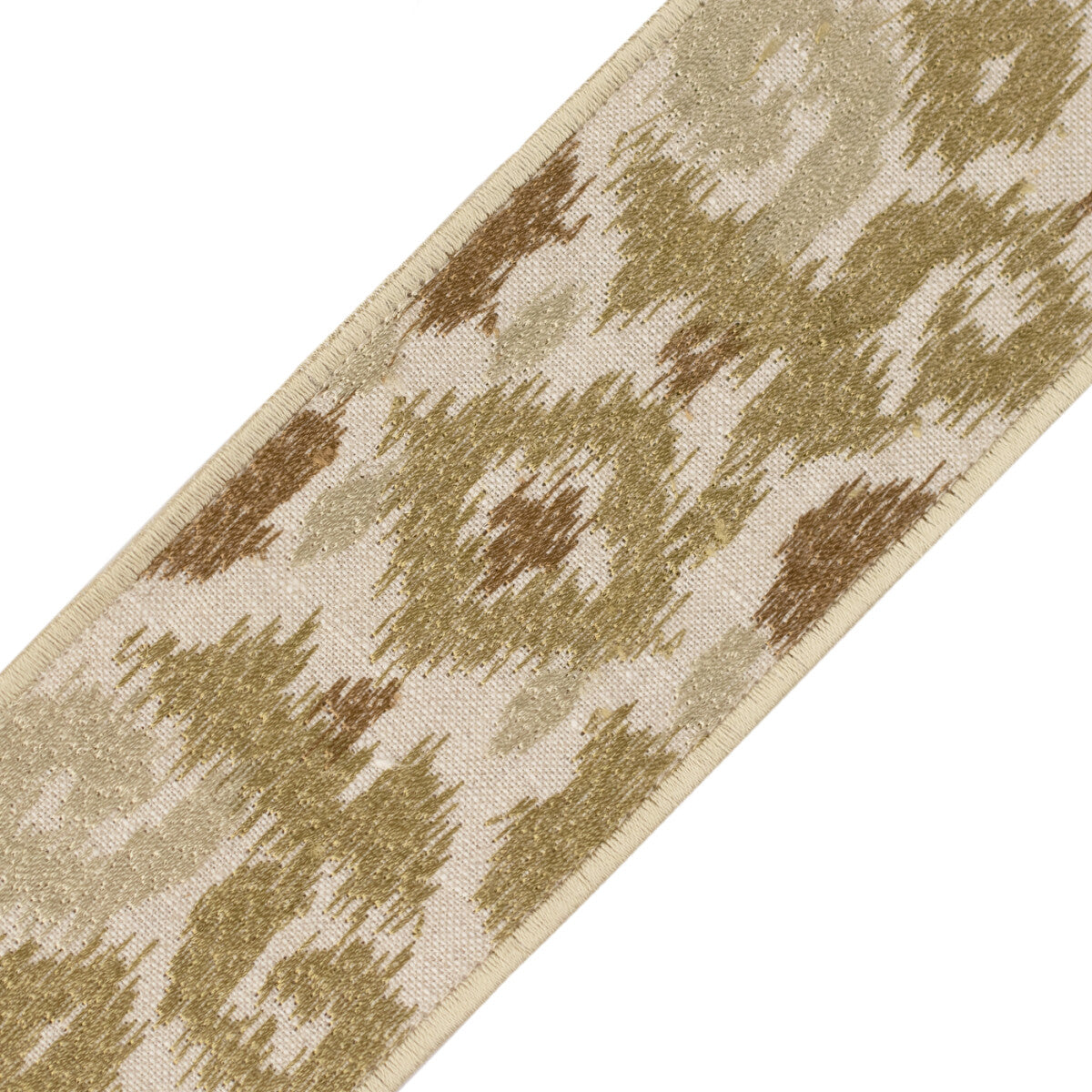Kauai Embroidered Border Trim by Samuel & Sons in Seagrass