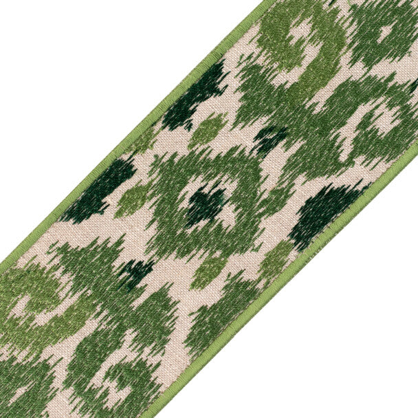 Kauai Embroidered Border Trim by Samuel & Sons in Kelp