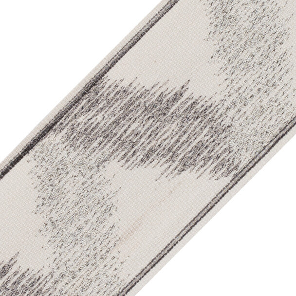 Castello Embroidered Border Trim by Samuel & Sons in Stone