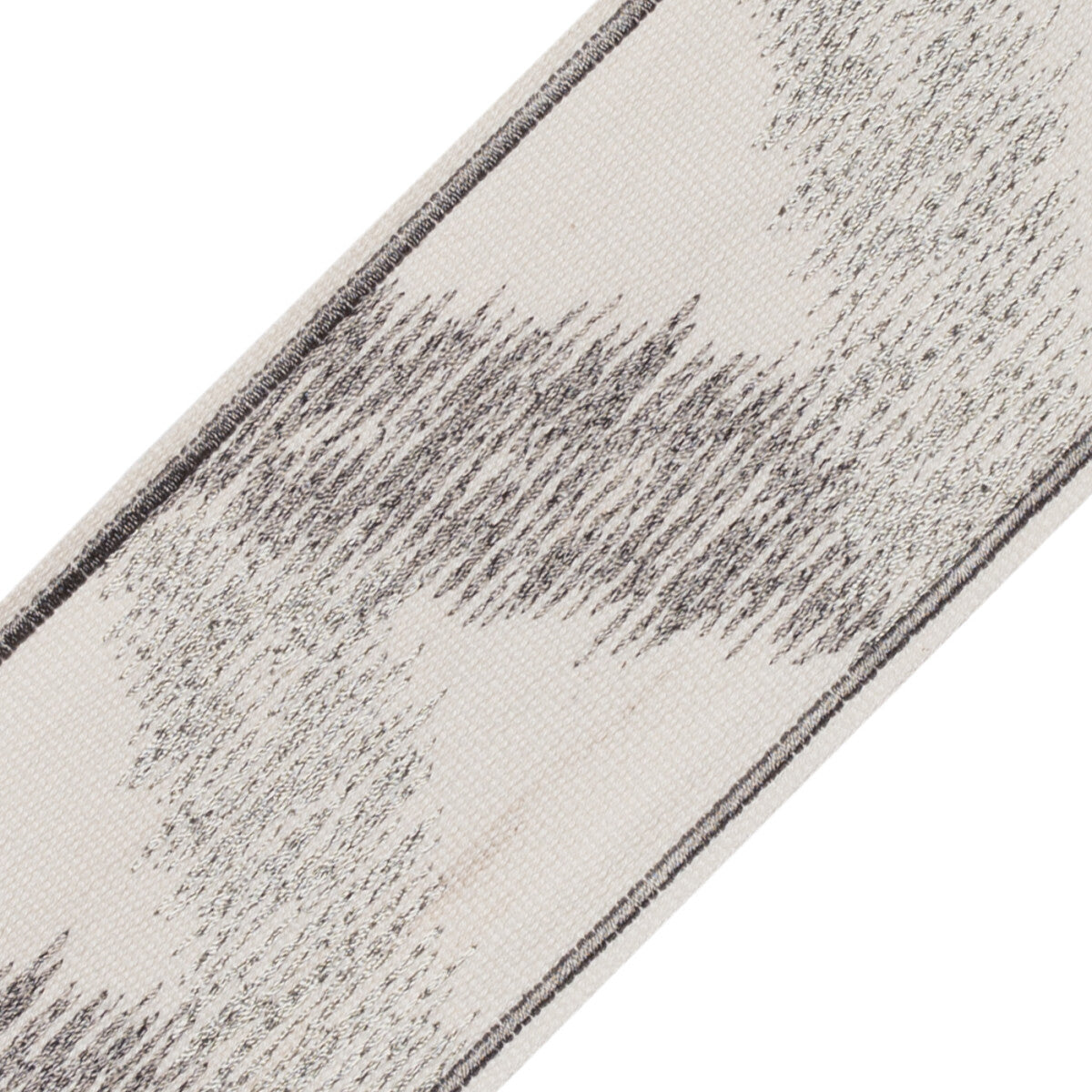 Castello Embroidered Border Trim by Samuel & Sons in Stone