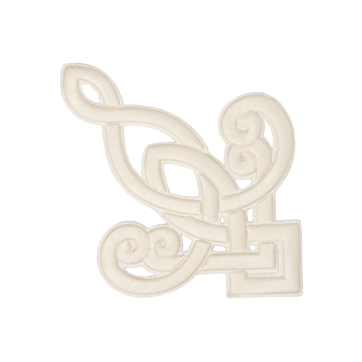 Galeazze Appliqué by Samuel & Sons in Avorio