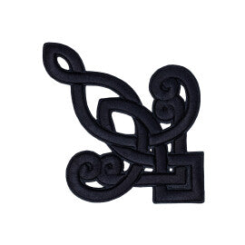 Galeazze Appliqué by Samuel & Sons in Midnight