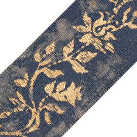 Goldoni Silk Border Trim by Samuel & Sons in Adriatic Sea