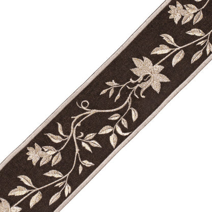 Foscari Embroidered Border Trim by Samuel & Sons in Contessa Gold