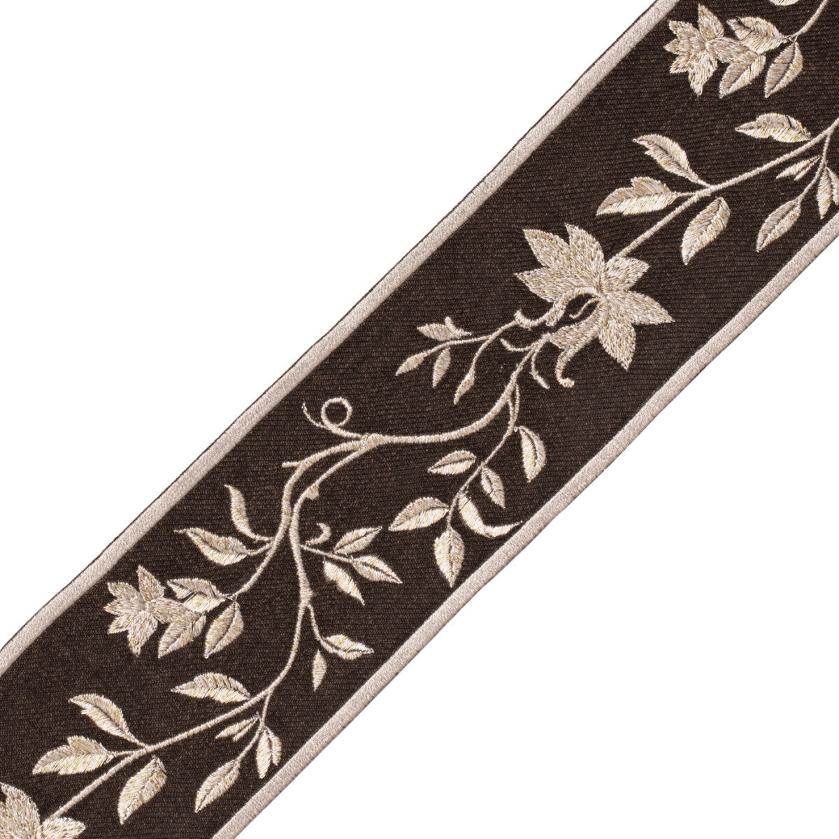 Foscari Embroidered Border Trim by Samuel & Sons in Contessa Gold