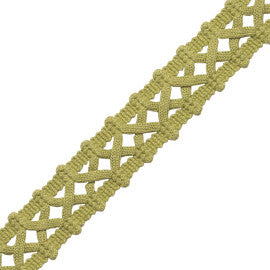 Terrace Openwork Braid Trim by Samuel & Sons in Leaf