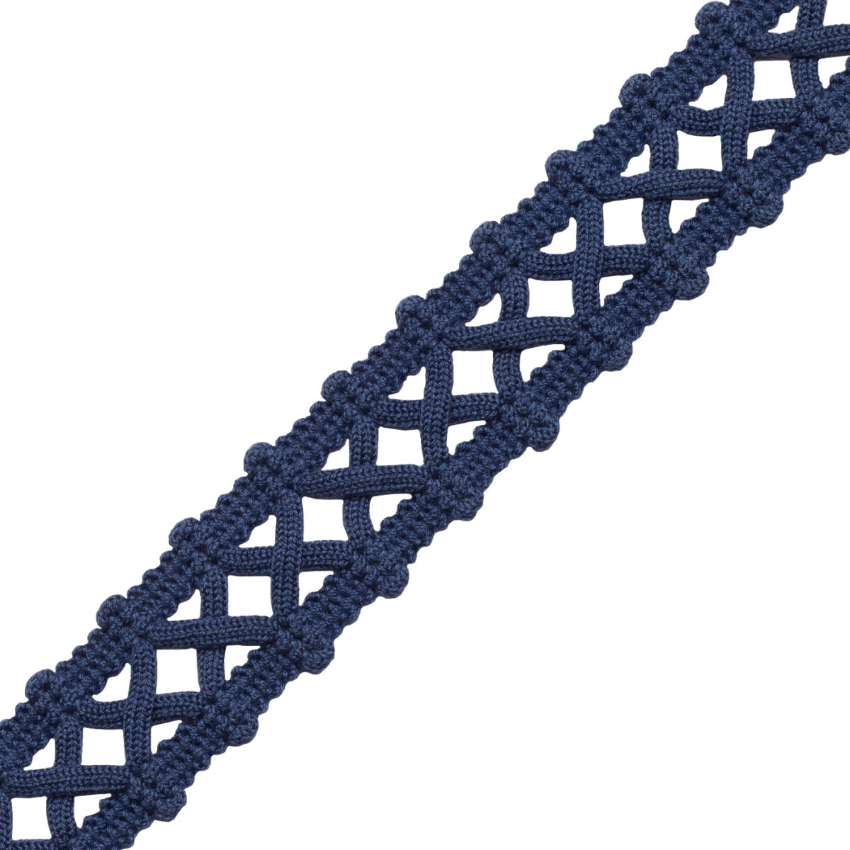 Terrace Openwork Braid Trim by Samuel & Sons in Marine