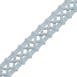 Terrace Openwork Braid Trim by Samuel & Sons in Sky