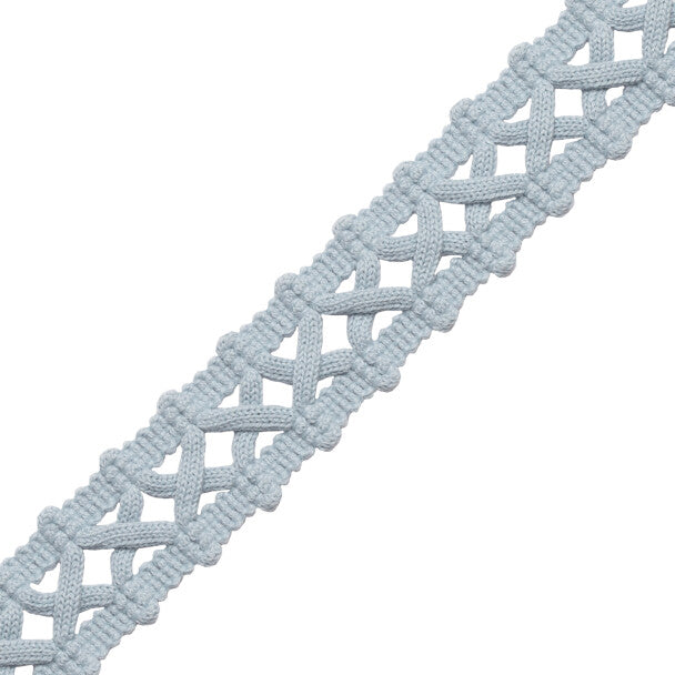 Terrace Openwork Braid Trim by Samuel & Sons in Sky