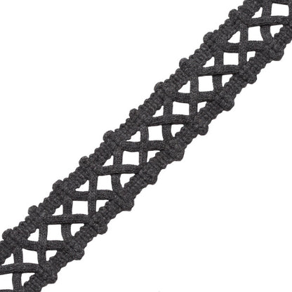 Terrace Openwork Braid Trim by Samuel & Sons in Cobblestone