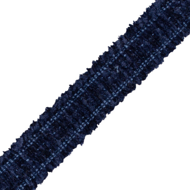 Terrace Chenille Border Trim by Samuel & Sons in Marine