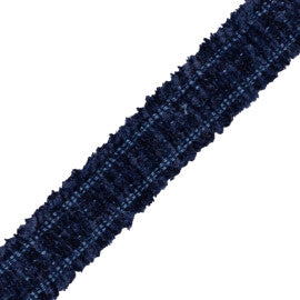 Terrace Chenille Border Trim by Samuel & Sons in Marine