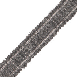 Terrace Chenille Border Trim by Samuel & Sons in Cobblestone