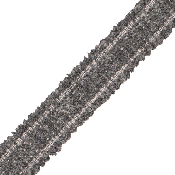 Terrace Chenille Border Trim by Samuel & Sons in Cobblestone