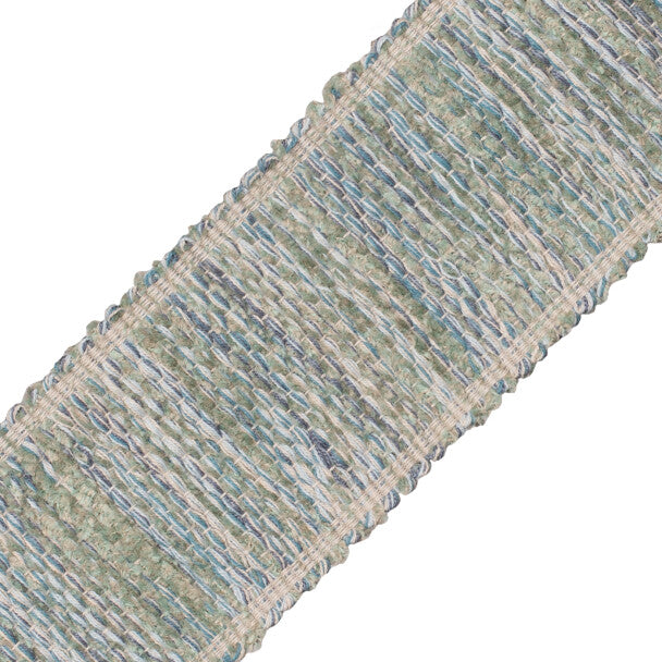 Terrace Strié Chenille Border Trim by Samuel & Sons in Surf