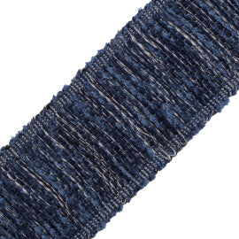 Terrace Strié Chenille Border Trim by Samuel & Sons in Marine