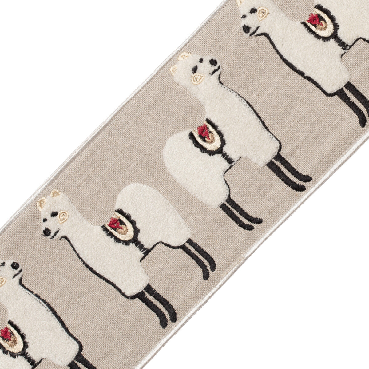 Linen Llama Border Trim by Samuel & Sons in Natural