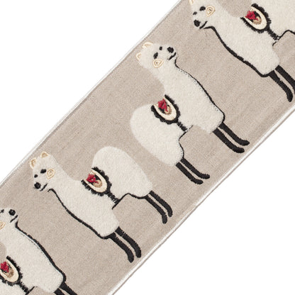 Linen Llama Border Trim by Samuel & Sons in Natural