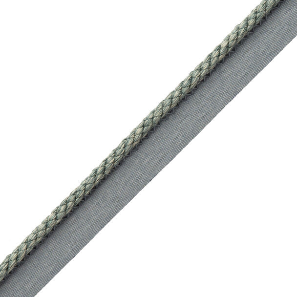1/4" Cambridge Cord With Tape Trim by Samuel & Sons in Sea Blue