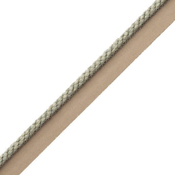 1/4" Cambridge Cord With Tape Trim by Samuel & Sons in Turquoise Mist