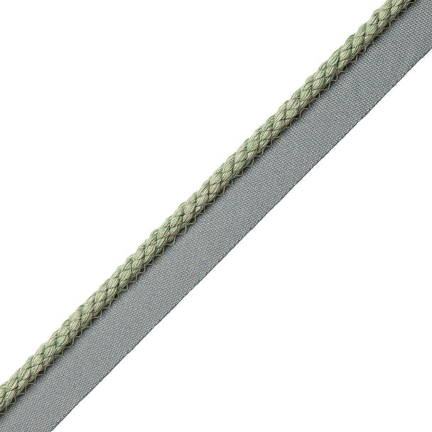 1/4" Cambridge Cord With Tape Trim by Samuel & Sons in Seafoam