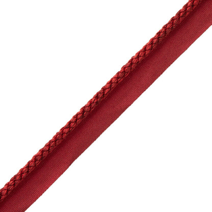 1/4" Cambridge Cord With Tape Trim by Samuel & Sons in Cranberry
