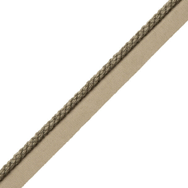 1/4" Cambridge Cord With Tape Trim by Samuel & Sons in Ash Grey