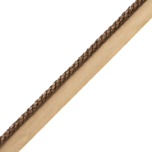 1/4" Cambridge Cord With Tape Trim by Samuel & Sons in Pumpernickle