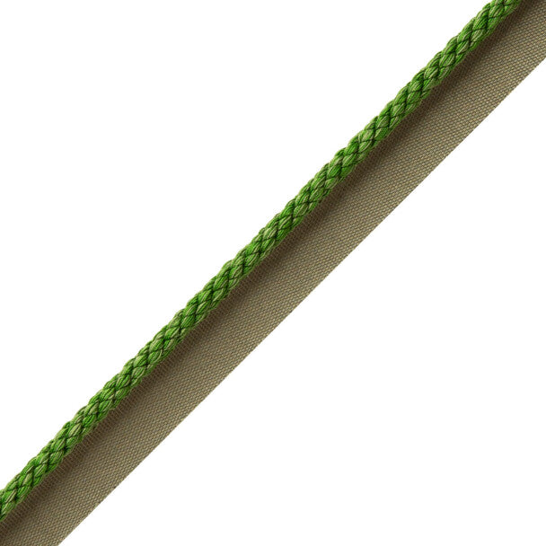 1/4" Cambridge Cord With Tape Trim by Samuel & Sons in Spring Green