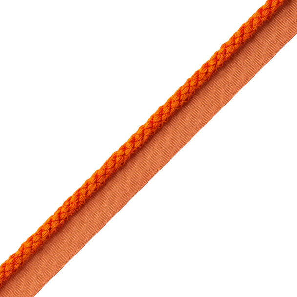 1/4" Cambridge Cord With Tape Trim by Samuel & Sons in Tangelo