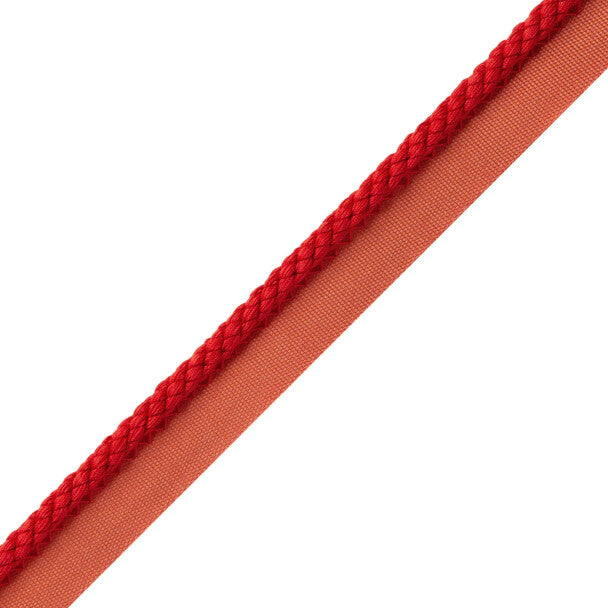 1/4" Cambridge Cord With Tape Trim by Samuel & Sons in Poppy