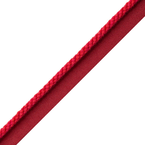 1/4" Cambridge Cord With Tape Trim by Samuel & Sons in Raspberry