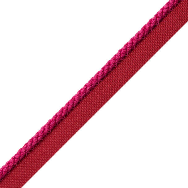 1/4" Cambridge Cord With Tape Trim by Samuel & Sons in Magenta