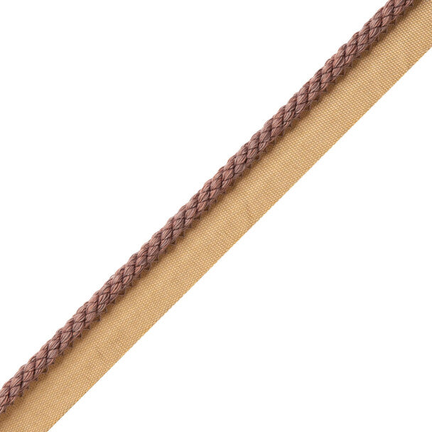 1/4" Cambridge Cord With Tape Trim by Samuel & Sons in Heather