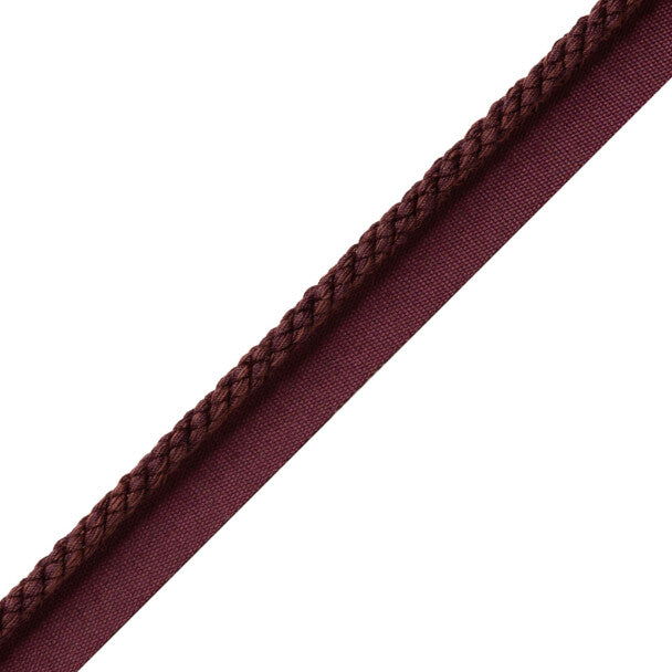 1/4" Cambridge Cord With Tape Trim by Samuel & Sons in Eggplant