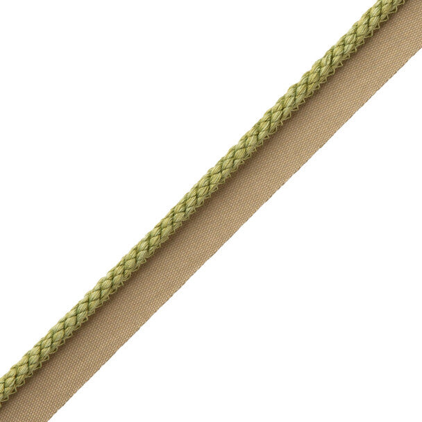 1/4" Cambridge Cord With Tape Trim by Samuel & Sons in Grasshopper