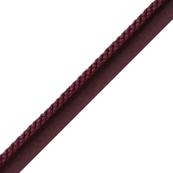 1/4" Cambridge Cord With Tape Trim by Samuel & Sons in Boysenberry