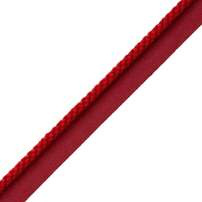 1/4" Cambridge Cord With Tape Trim by Samuel & Sons in Crimson Red