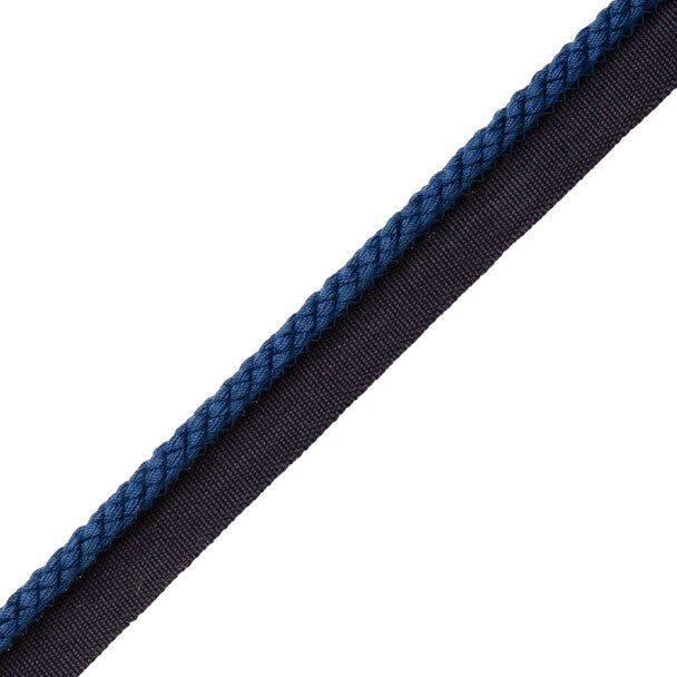 1/4" Cambridge Cord With Tape Trim by Samuel & Sons in Royal Blue