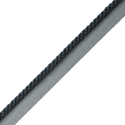1/4" Cambridge Cord With Tape Trim by Samuel & Sons in Indigo