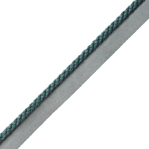 1/4" Cambridge Cord With Tape Trim by Samuel & Sons in Peacock