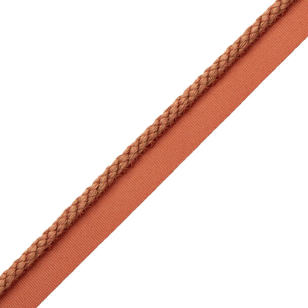 1/4" Cambridge Cord With Tape Trim by Samuel & Sons in Burnt Orange