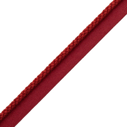 1/4" Cambridge Cord With Tape Trim by Samuel & Sons in Vermillion