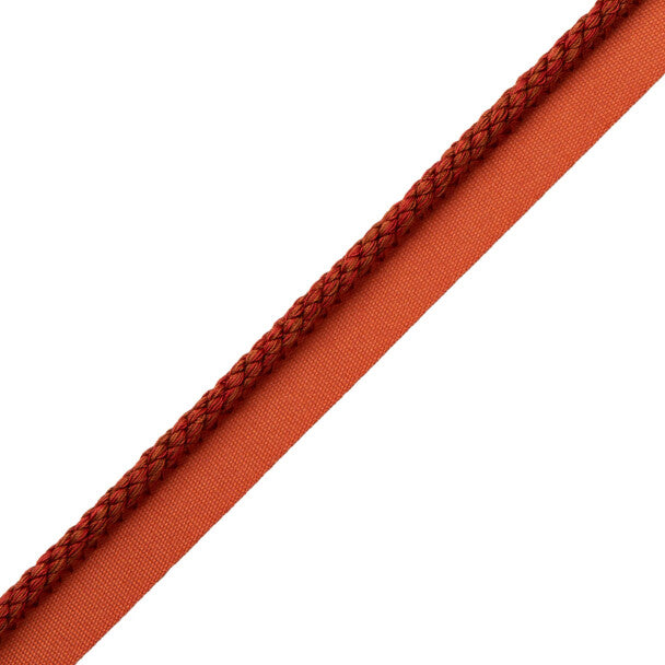 1/4" Cambridge Cord With Tape Trim by Samuel & Sons in Pompeian Red