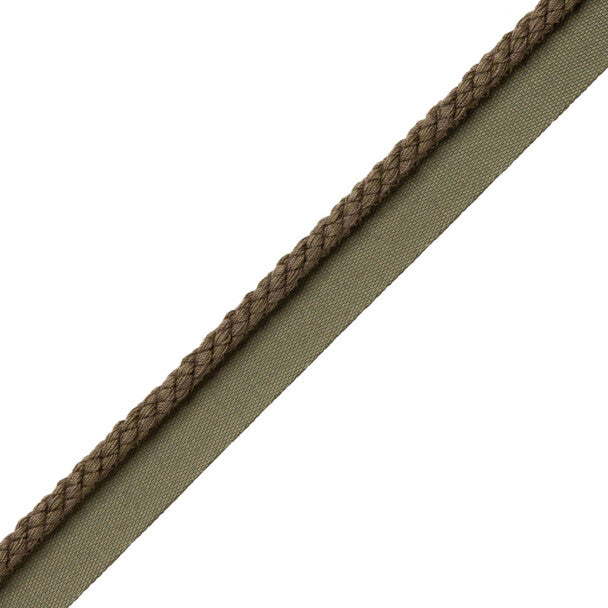 1/4" Cambridge Cord With Tape Trim by Samuel & Sons in Charcoal