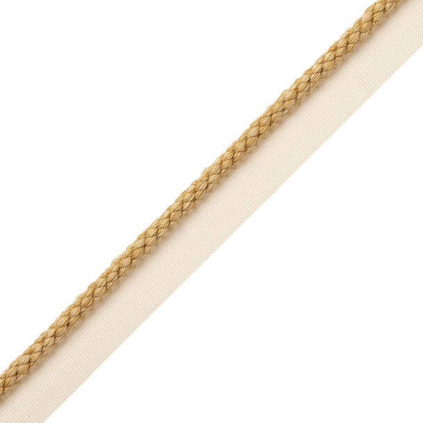 1/4" Cambridge Cord With Tape Trim by Samuel & Sons in Honey
