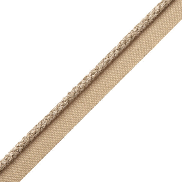 1/4" Cambridge Cord With Tape Trim by Samuel & Sons in Grey Fog