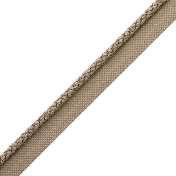1/4" Cambridge Cord With Tape Trim by Samuel & Sons in Pewter