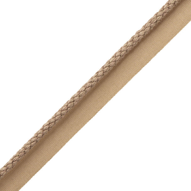 1/4" Cambridge Cord With Tape Trim by Samuel & Sons in Pebble